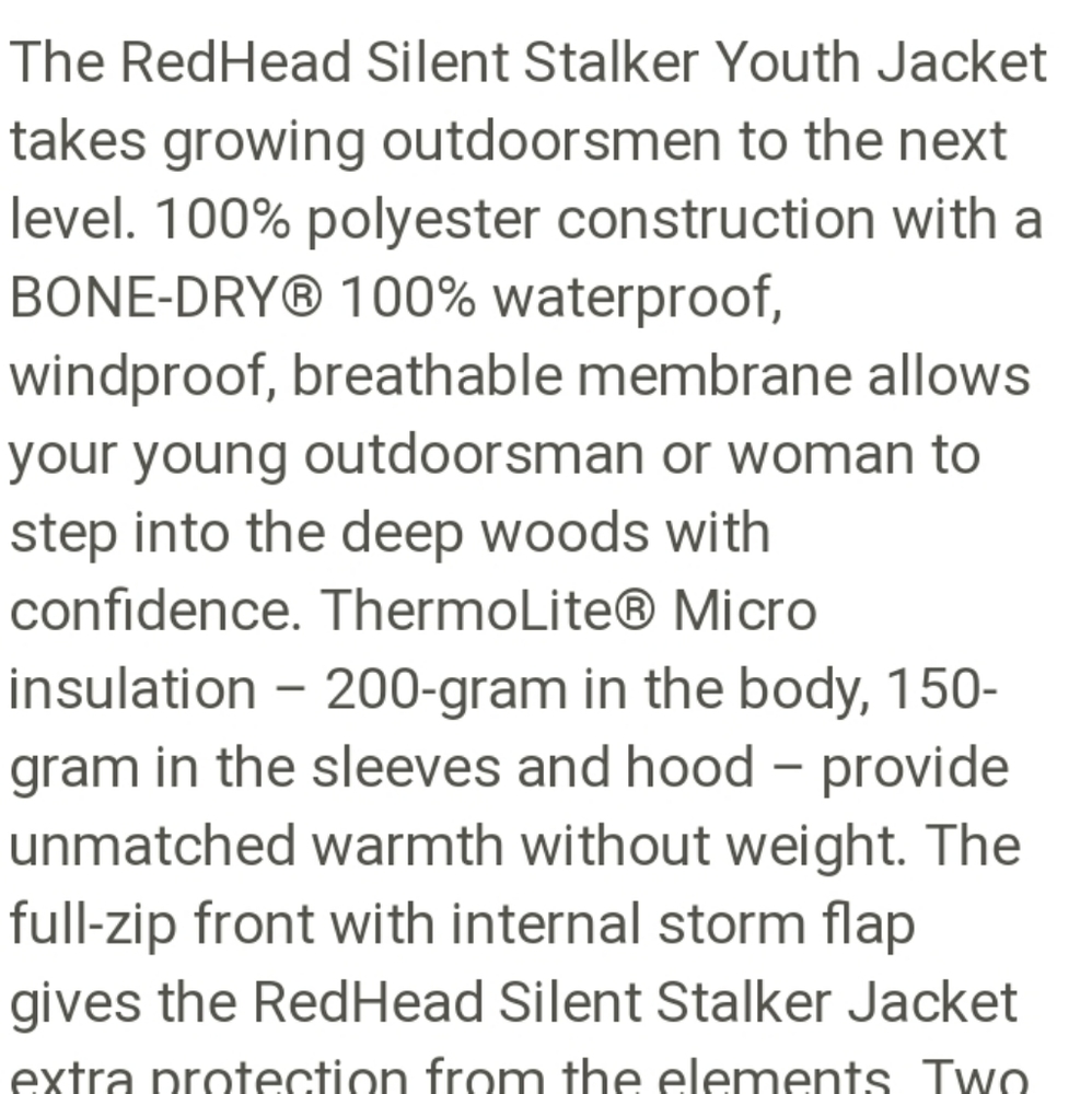 COPY - RedHead Youth jacket - Picture 14 of 14